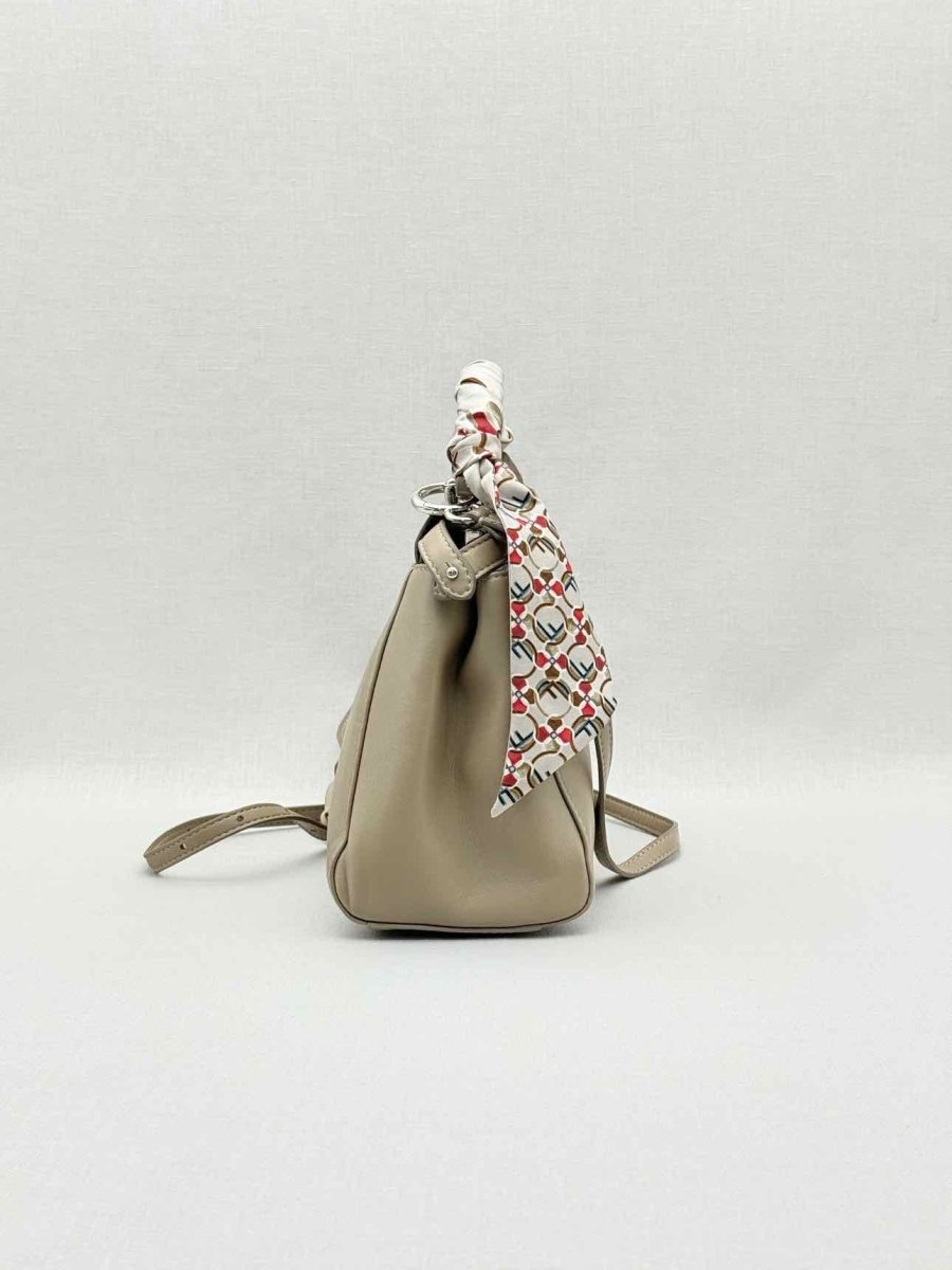 Pre - loved FENDI Peekaboo Taupe Top Handle at Reems Closet