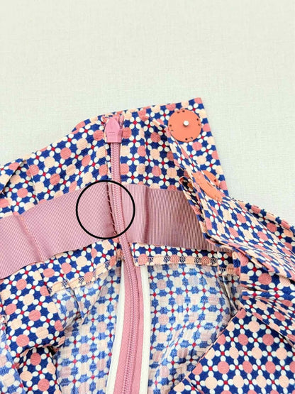 Pre - loved FENDI Pink & Blue Printed Size US 4 Knee Length Skirt at Reems Closet