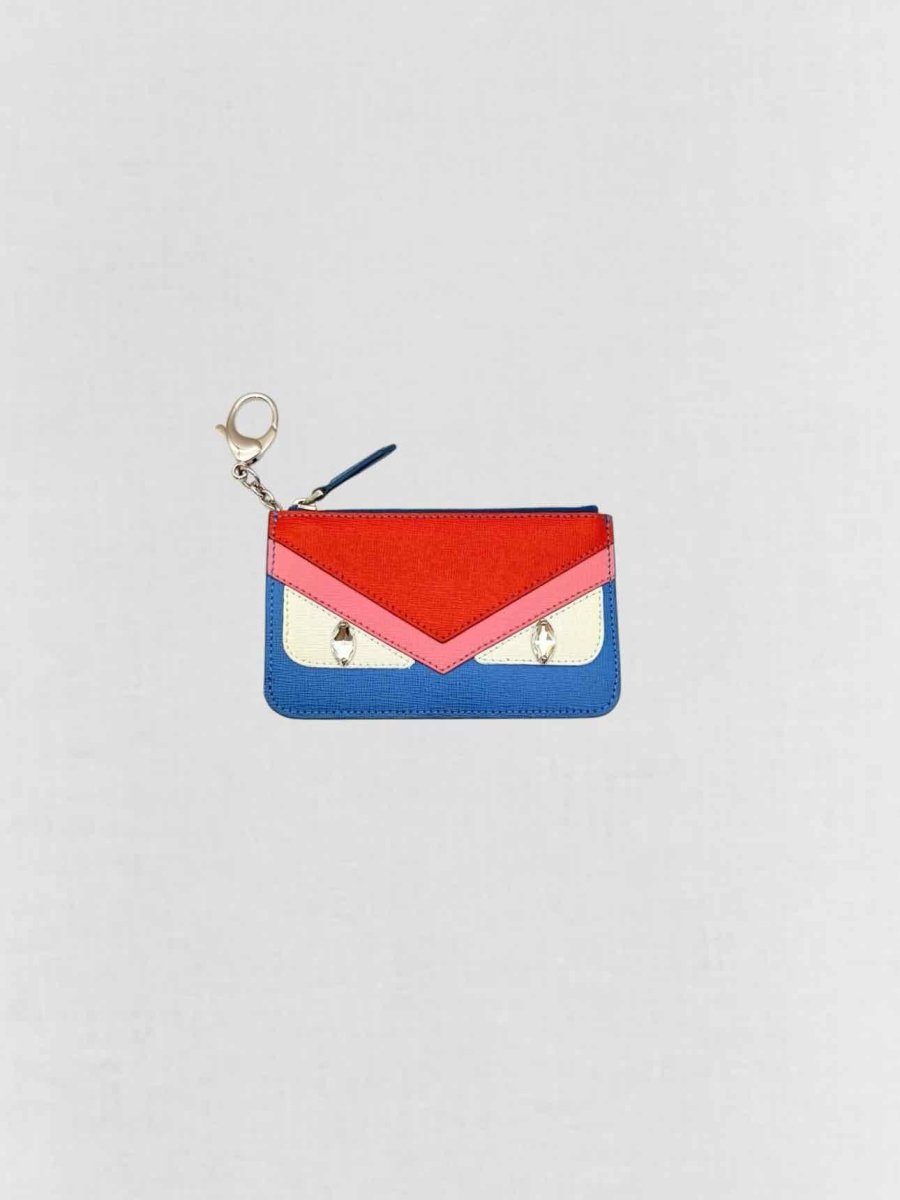 Pre-loved FENDI Red Multicolor Coin Wallet at Reems Closet