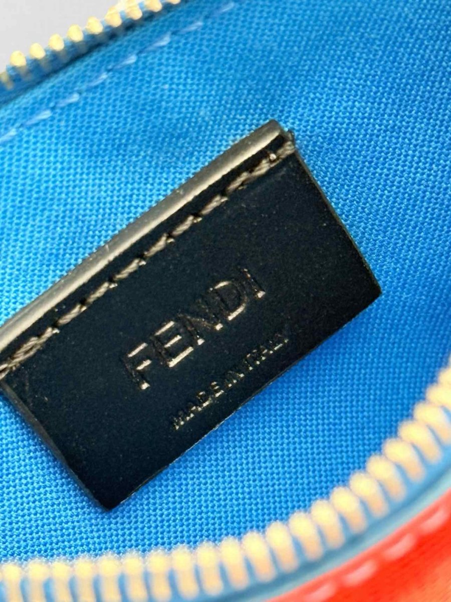 Pre-loved FENDI Red Multicolor Coin Wallet at Reems Closet