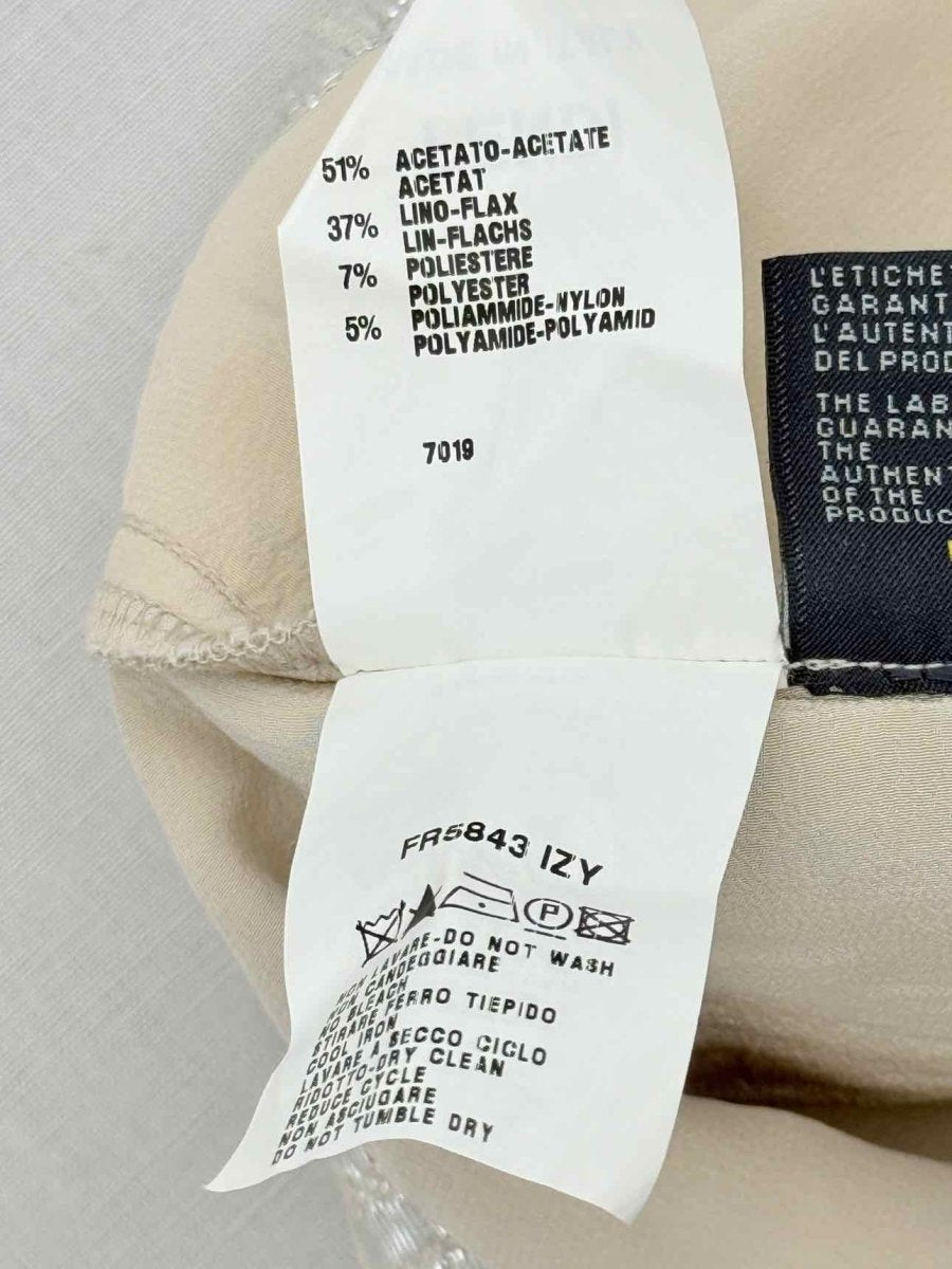 Pre - loved FENDI Silver Jacquard Size US 4 Pants at Reems Closet