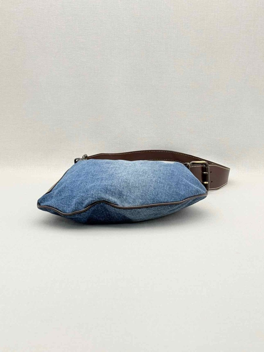 Pre-loved FENDI Vintage Blue Shoulder Bag at Reems Closet