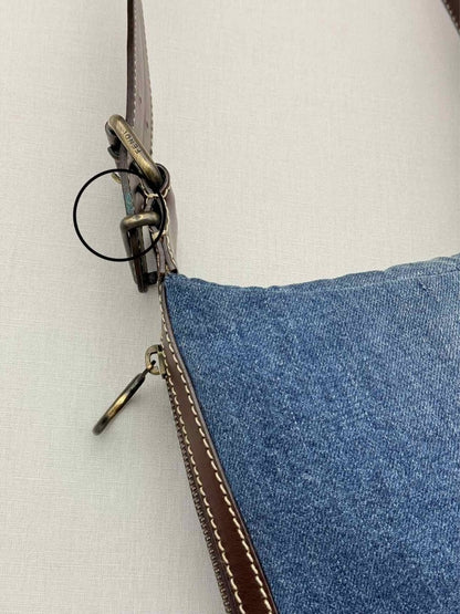 Pre-loved FENDI Vintage Blue Shoulder Bag at Reems Closet