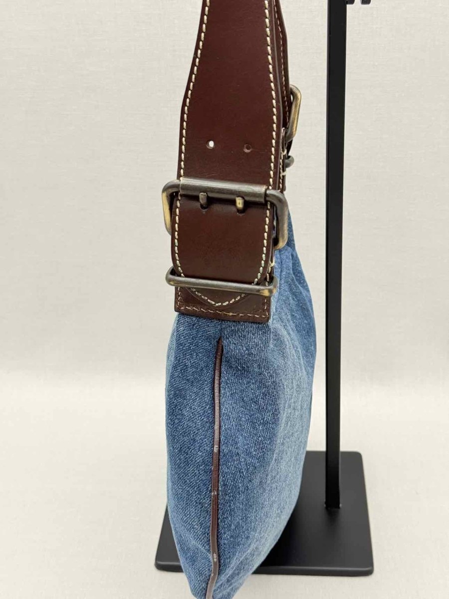 Pre-loved FENDI Vintage Blue Shoulder Bag at Reems Closet