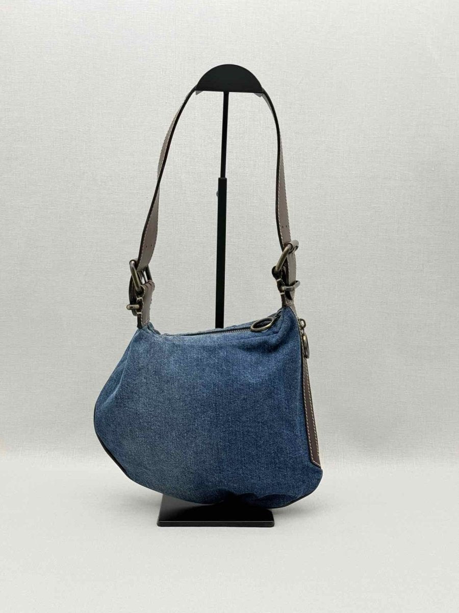 Pre-loved FENDI Vintage Blue Shoulder Bag at Reems Closet