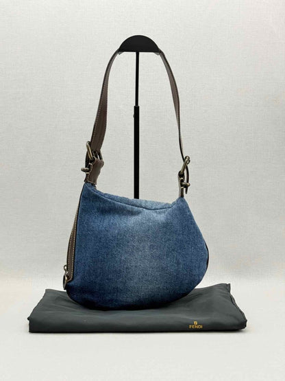 Pre-loved FENDI Vintage Blue Shoulder Bag at Reems Closet