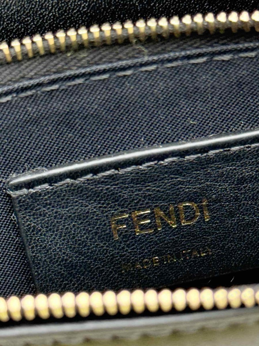 Pre - loved FENDI Wallet on Chain Brown & Black Shoulder Bag at Reems Closet