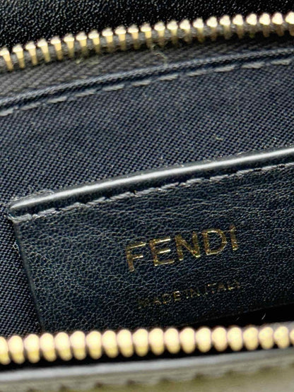 Pre - loved FENDI Wallet on Chain Brown & Black Shoulder Bag at Reems Closet