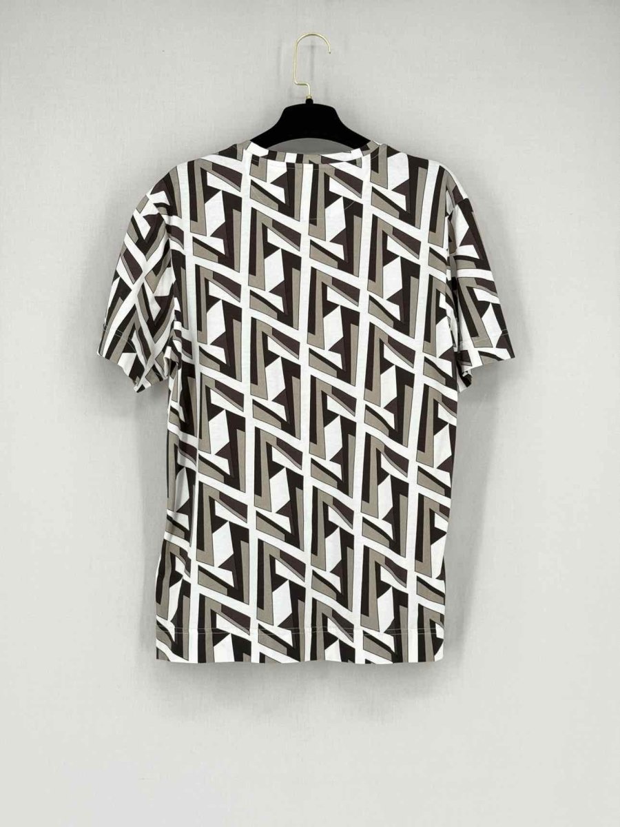 Pre - loved FENDI White Multicolor Size XSmall T-shirt at Reems Closet