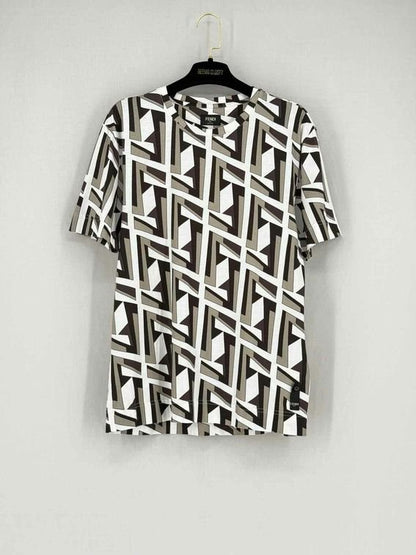 Pre - loved FENDI White Multicolor Size XSmall T-shirt at Reems Closet