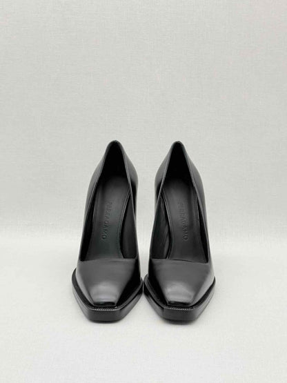 Pre - loved FERRAGAMO Anser X5 Black Size EU 39 Pumps at Reems Closet