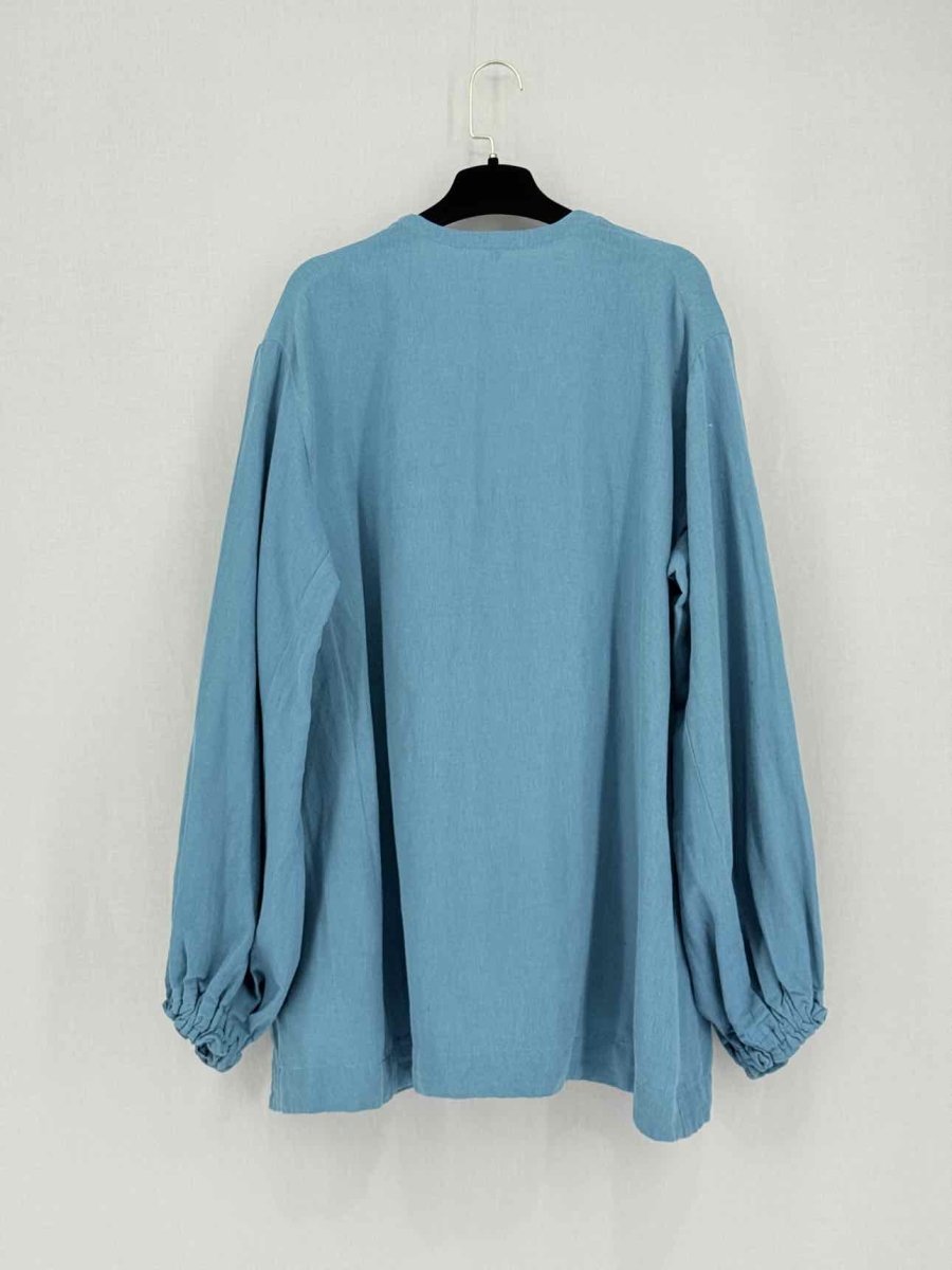 Pre-loved FIL DE VIE Turquoise Size Large Blouse at Reems Closet