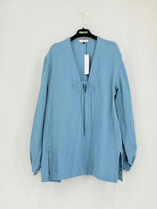 Pre-loved FIL DE VIE Turquoise Size Large Blouse at Reems Closet