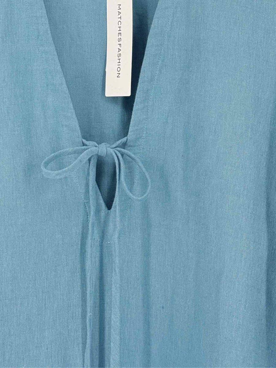 Pre-loved FIL DE VIE Turquoise Size Large Blouse at Reems Closet