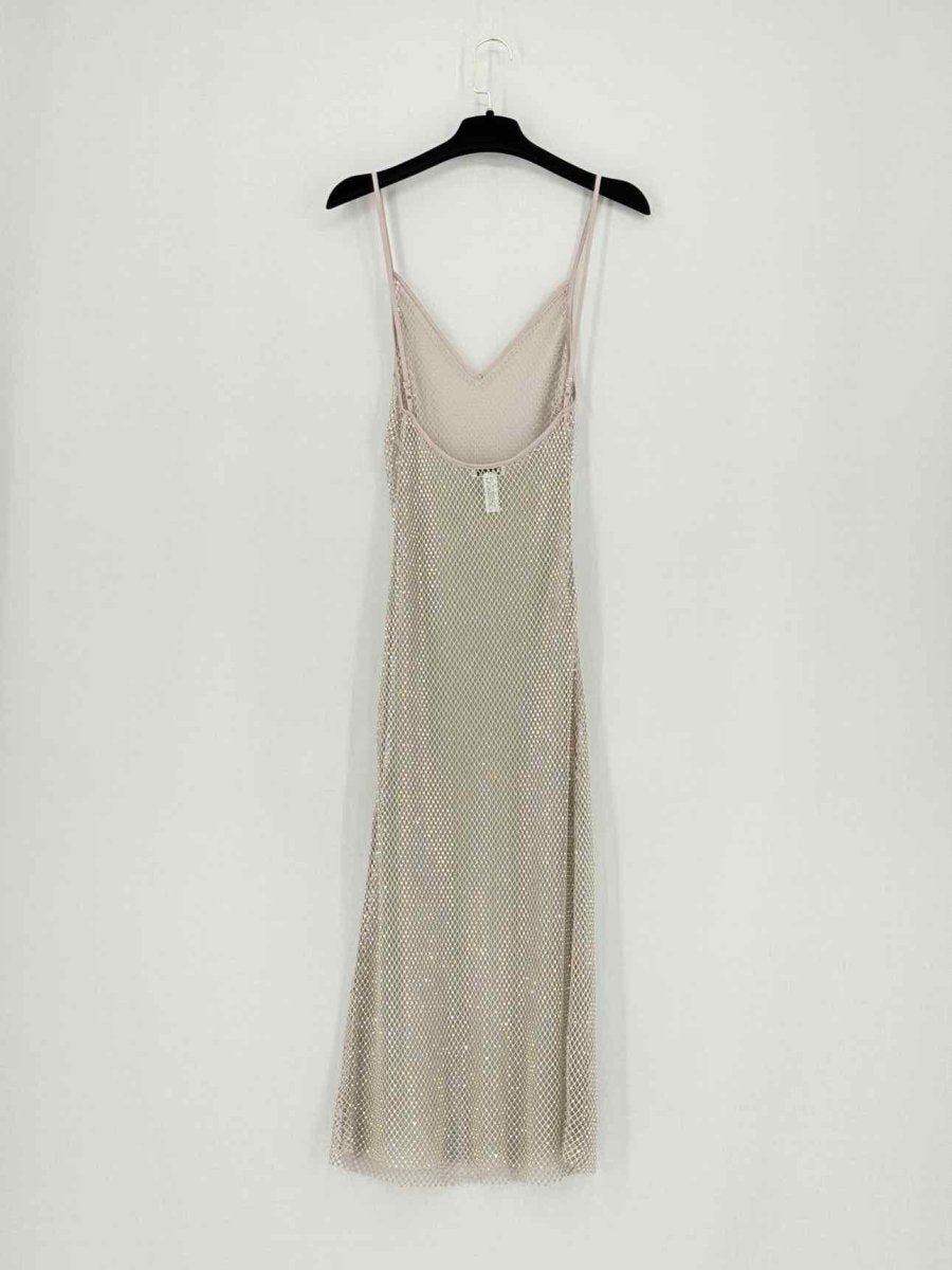 Pre - loved FLEUR DU MAL Pink & Silver Size XSmall Short Dress at Reems Closet