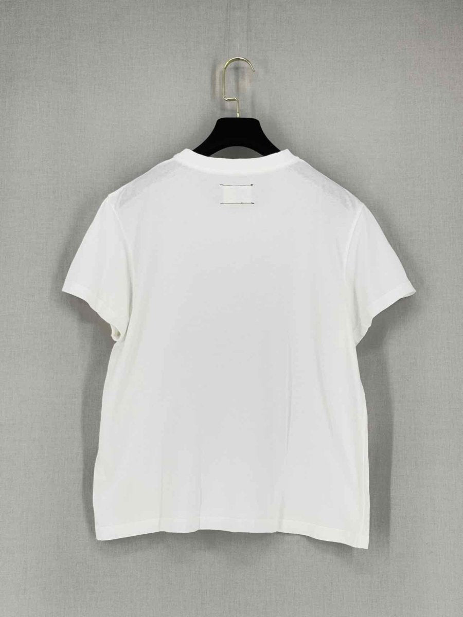 Pre - loved FM 669 White Size Medium T-shirt at Reems Closet