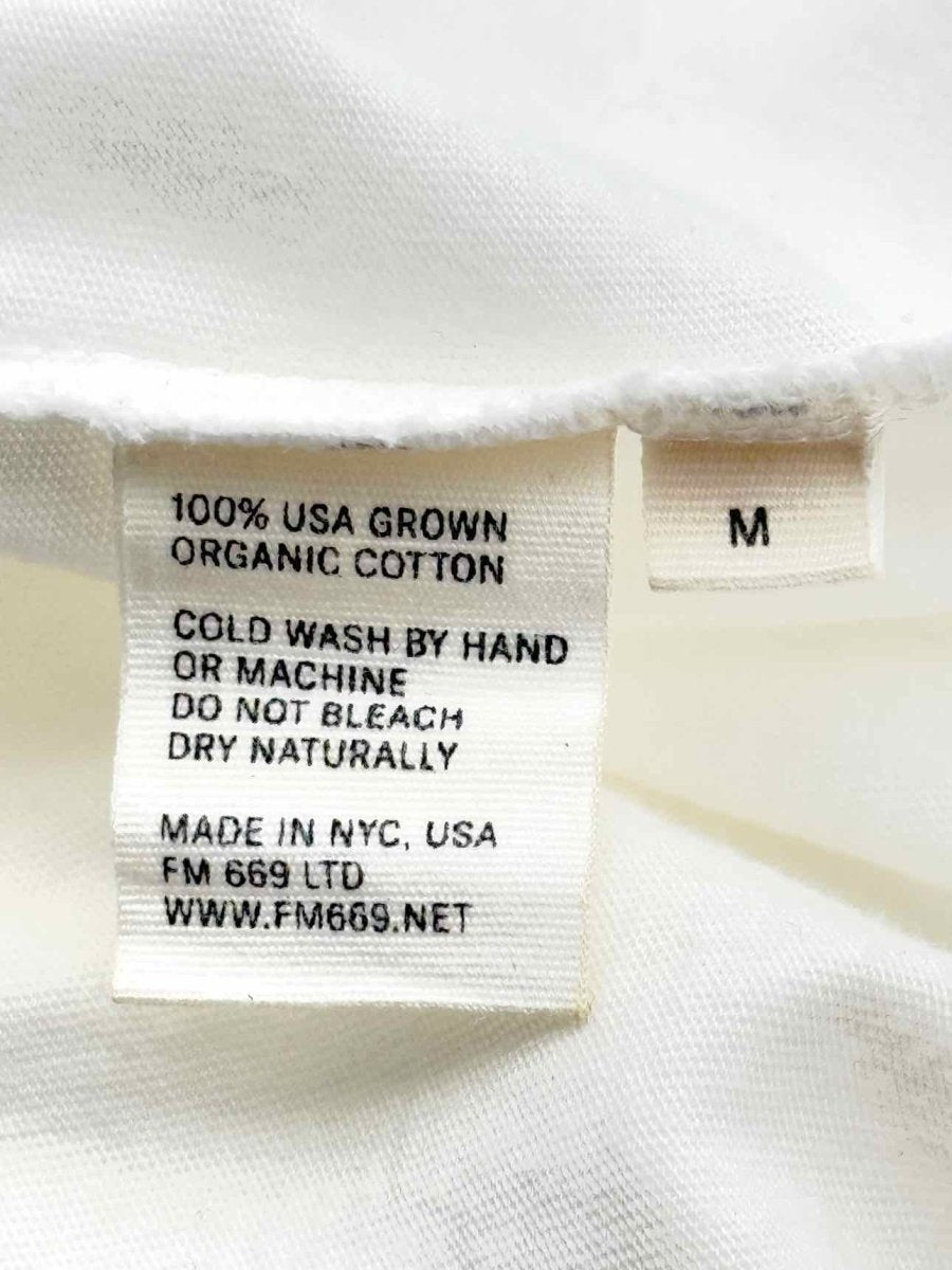 Pre - loved FM 669 White Size Medium T-shirt at Reems Closet