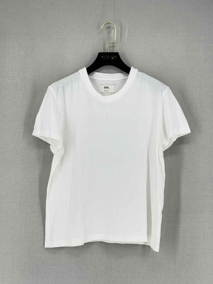 Pre - loved FM 669 White Size Medium T-shirt at Reems Closet