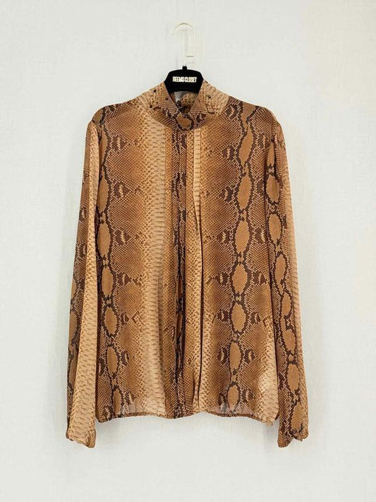 Pre-loved FOLIES BLU GIRLS Brown Multicolor Size US 10 Blouse at Reems Closet