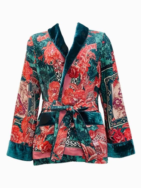 Pre - loved FOR RESTLESS SLEEPERS Ancio Printed Size Small Jacket at Reems Closet
