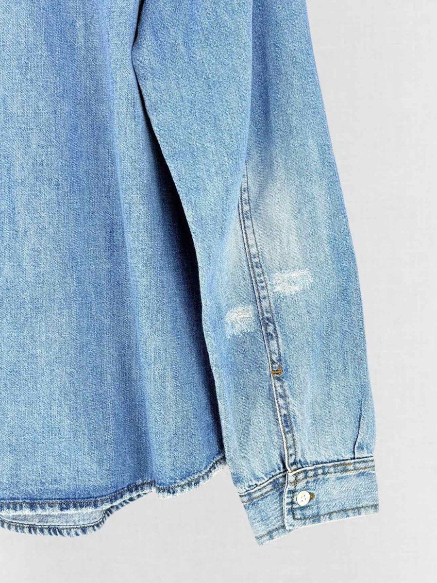 Pre - loved FRAME Bleu Jean Size Large Shirt at Reems Closet
