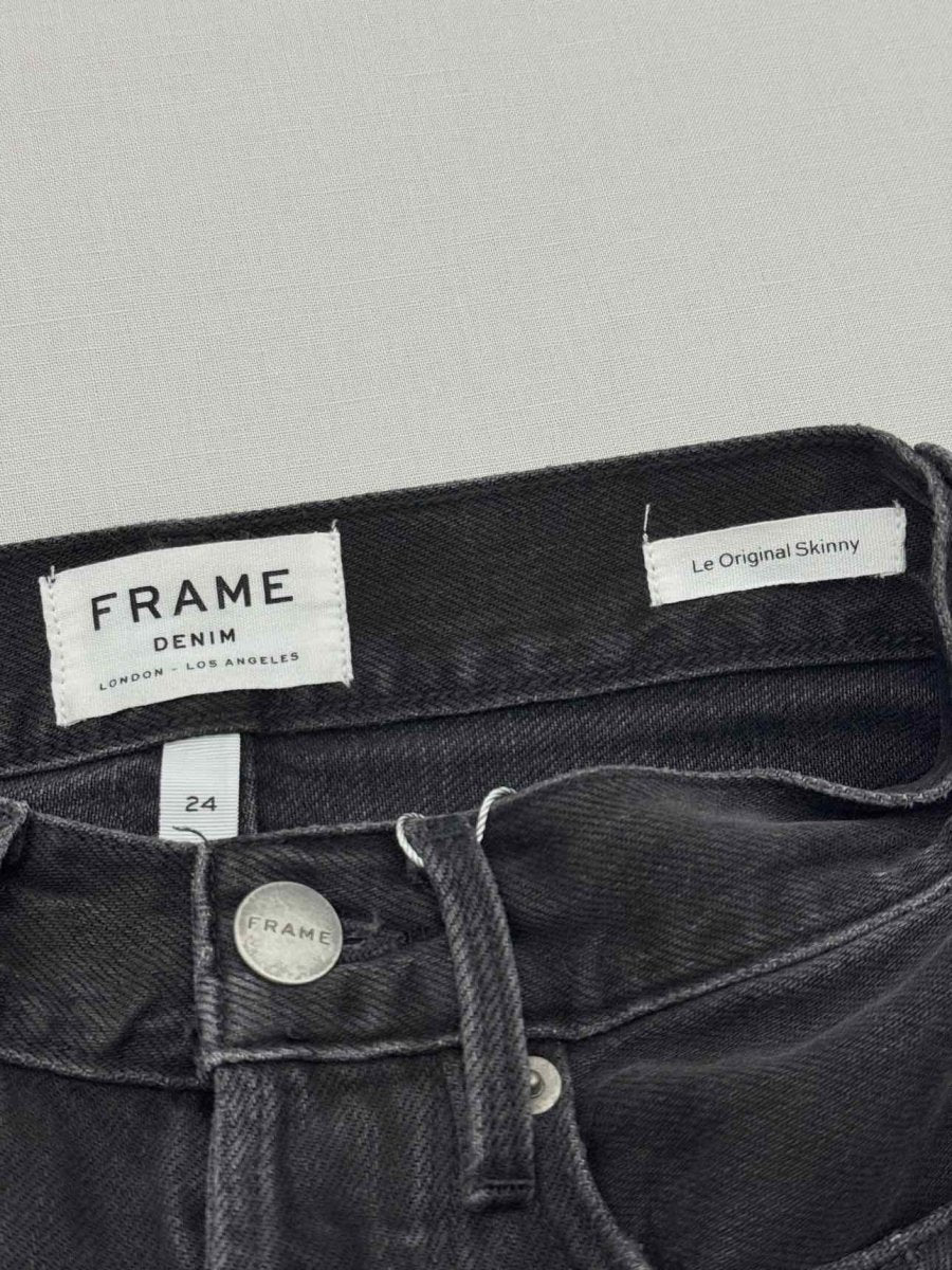Pre - loved FRAME Le Original Skinny Black Size 24 Jeans at Reems Closet