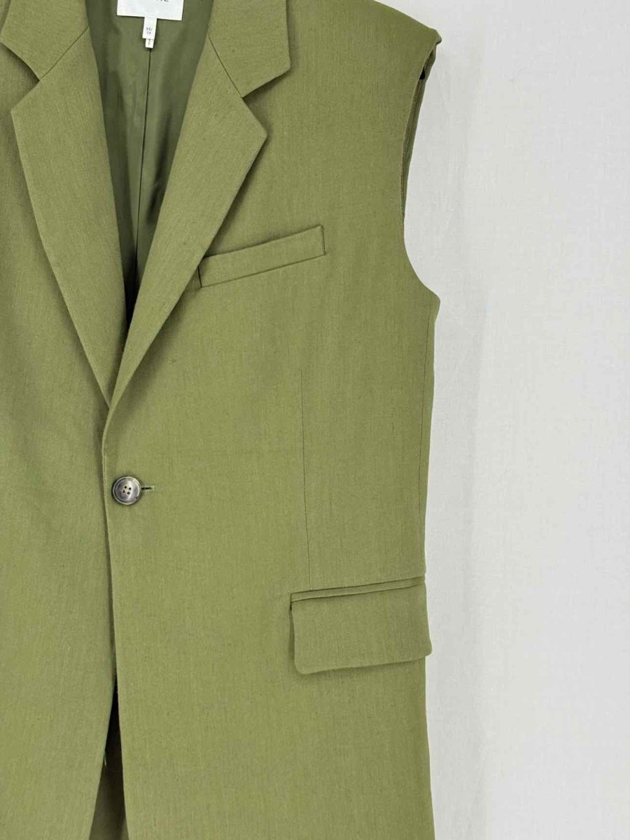 Pre - loved FRAME Oversized Khaki Size XSmall Vest at Reems Closet