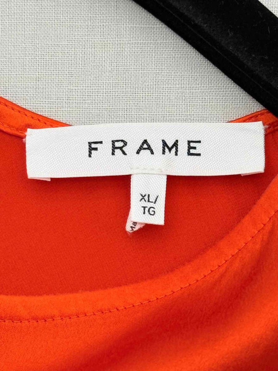 Pre - loved FRAME Red & Purple Size US 10 Long Dress at Reems Closet