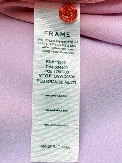 Pre - loved FRAME Red & Purple Size US 10 Long Dress at Reems Closet