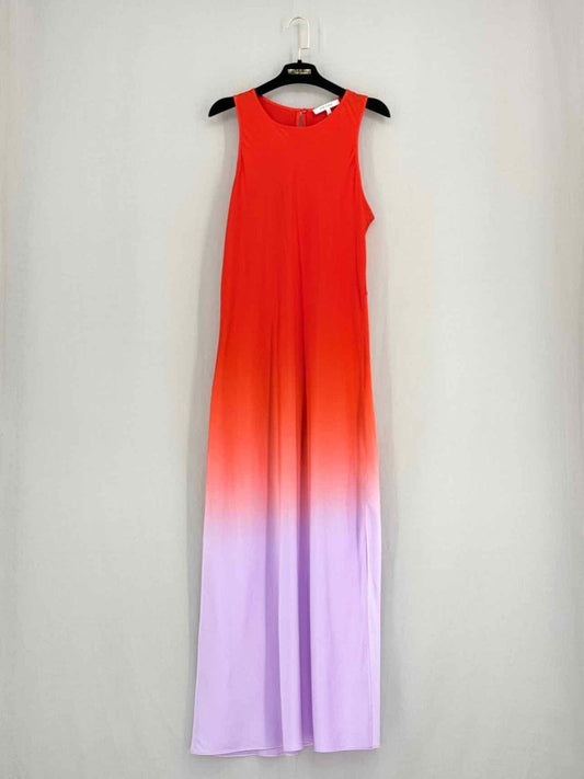 Pre - loved FRAME Red & Purple Size US 10 Long Dress at Reems Closet