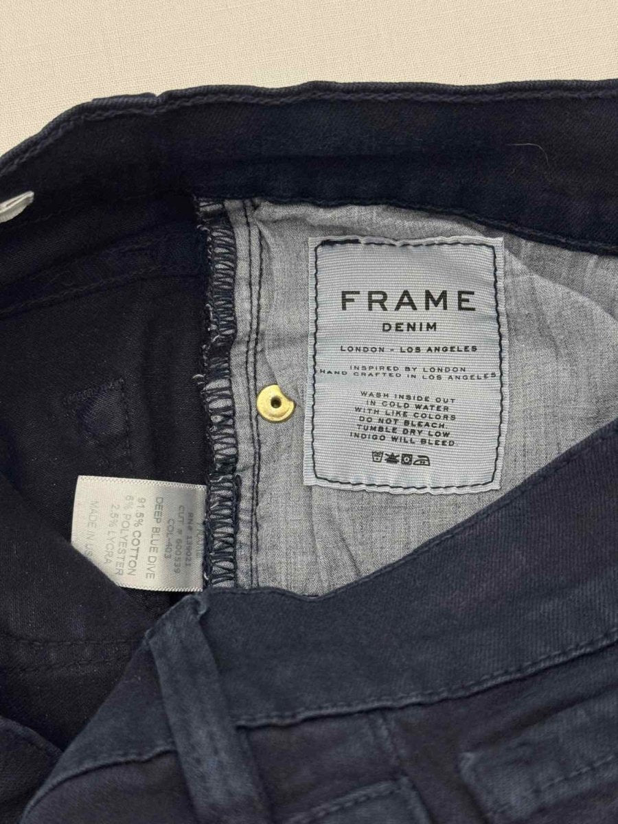 Pre - loved FRAME Skinny Dark Blue Size 23 Jeans at Reems Closet