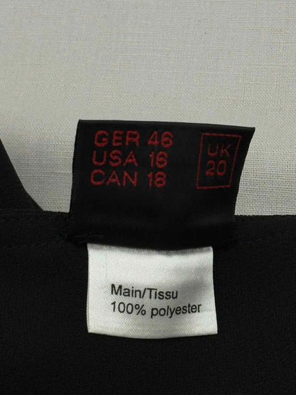 Pre-loved FRANK USHER Black Size US 16 Long Skirt at Reems Closet