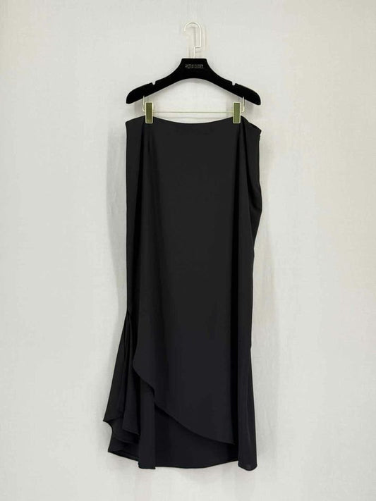 Pre-loved FRANK USHER Black Size US 16 Long Skirt at Reems Closet