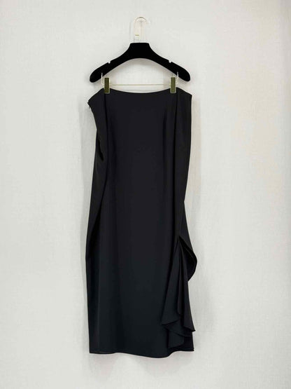 Pre-loved FRANK USHER Black Size US 16 Long Skirt at Reems Closet