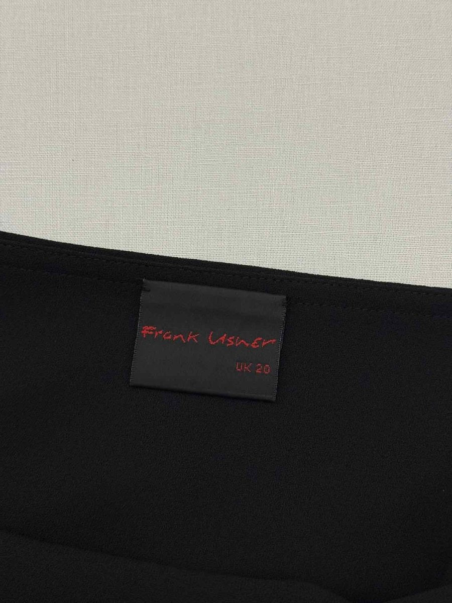 Pre-loved FRANK USHER Black Size US 16 Long Skirt at Reems Closet