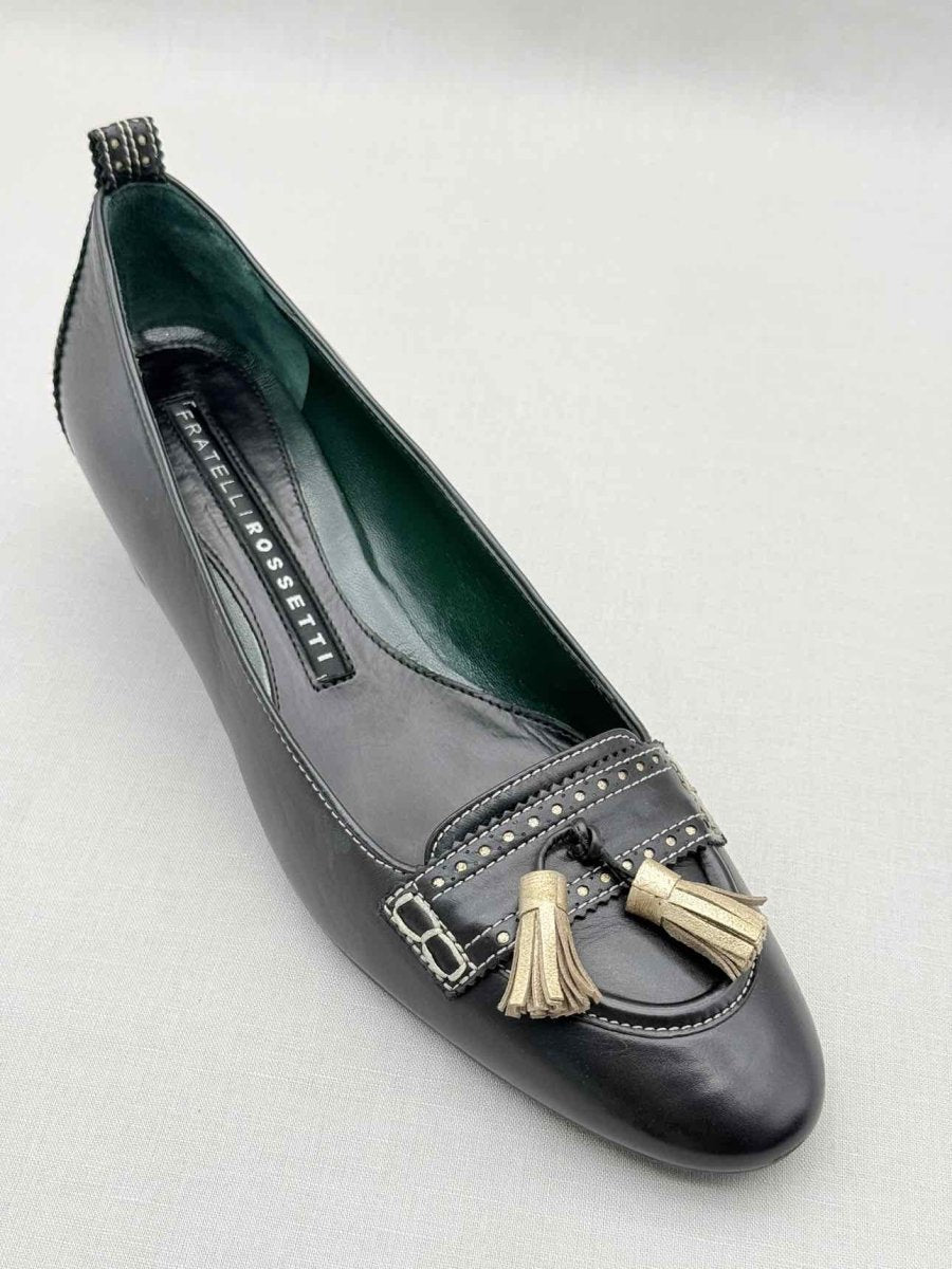 Pre-loved FRATELLI ROSSETTI Black Size EU 40 Wedges at Reems Closet