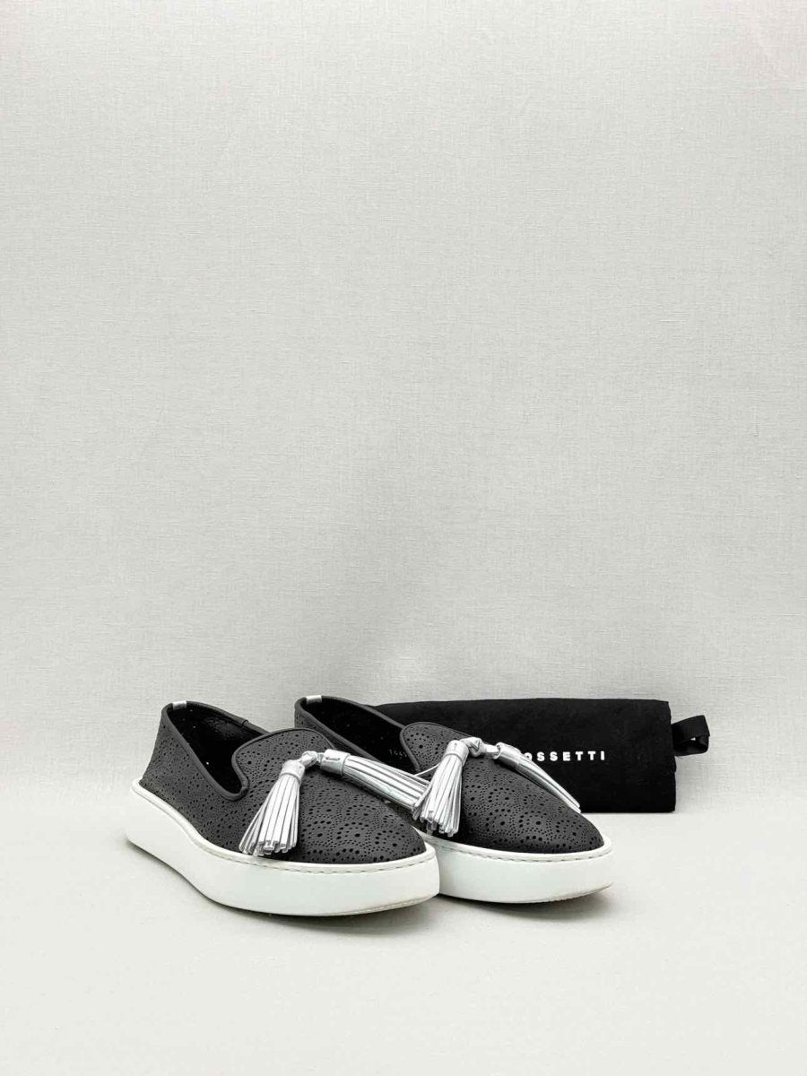 Pre-loved FRATELLI ROSSETTI Hobo Sport Black Size EU 39 Loafers at Reems Closet