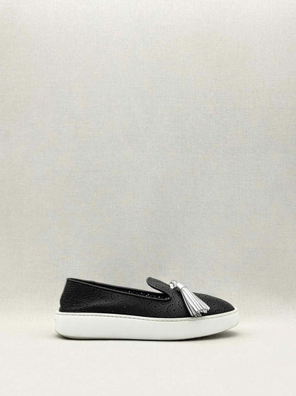 Pre-loved FRATELLI ROSSETTI Hobo Sport Black Size EU 39 Loafers at Reems Closet
