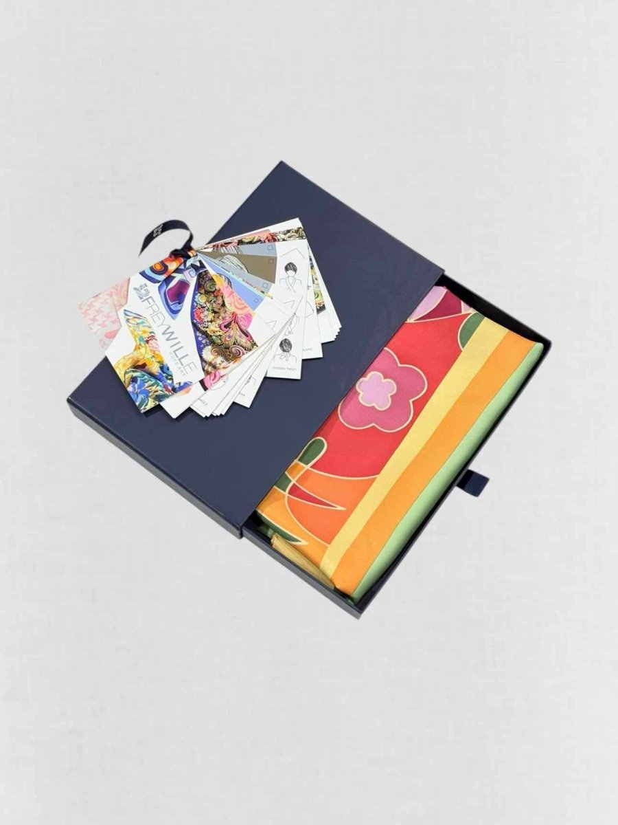 Pre - loved FREY WILLIE Pink Multicolor Printed Scarf at Reems Closet