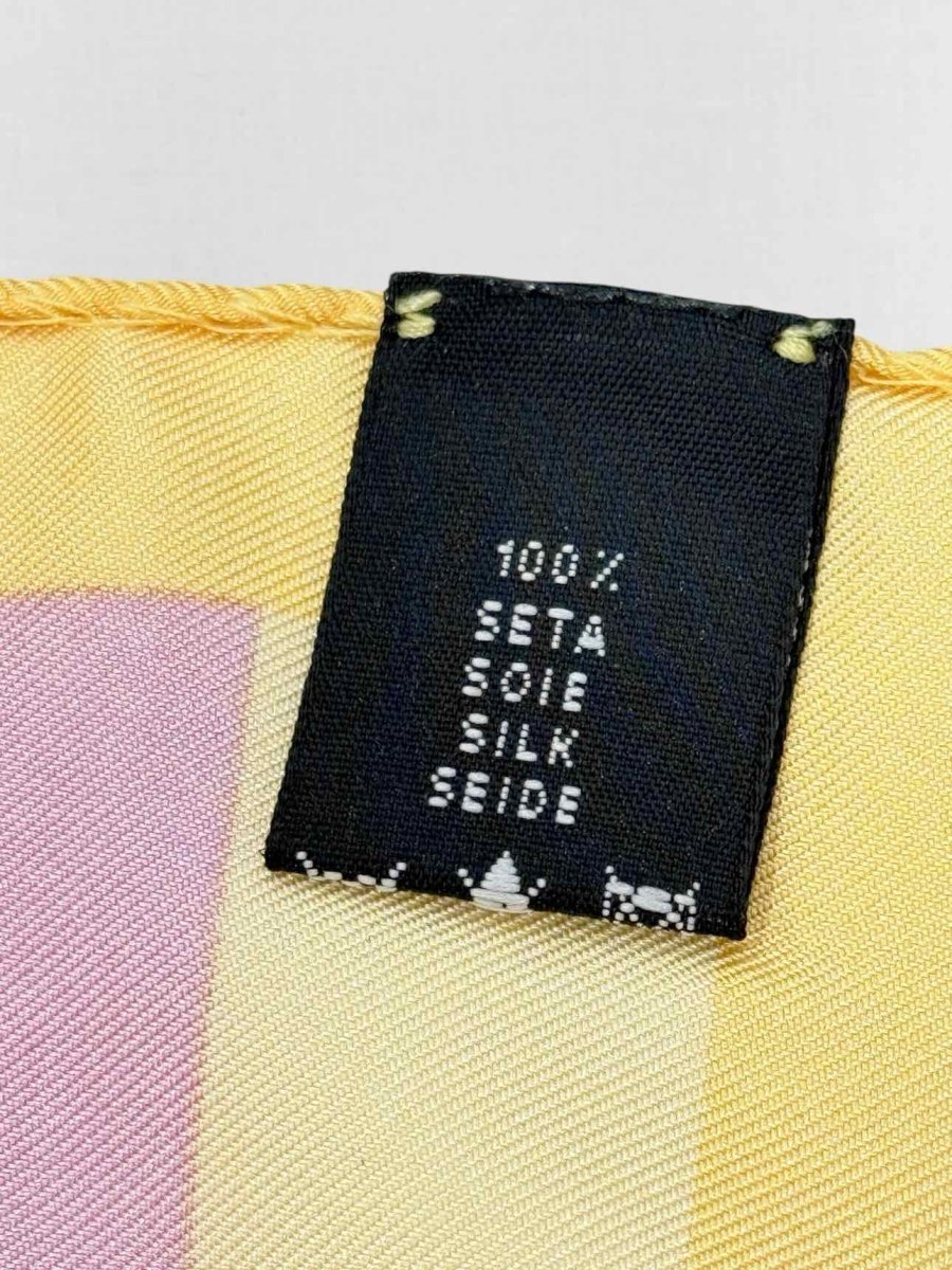 Pre - loved FREY WILLIE Pink Multicolor Printed Scarf at Reems Closet