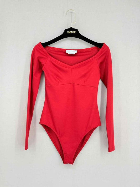 Pre - loved GABRIELA HEARST Emily Red Size Small Body Top at Reems Closet
