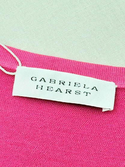 Pre - loved GABRIELA HEARST Pink & White Size Small Tank Top at Reems Closet