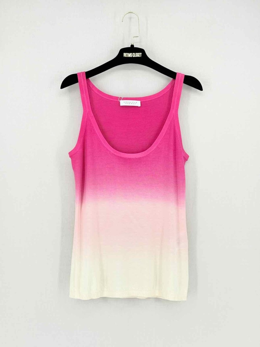 Pre - loved GABRIELA HEARST Pink & White Size Small Tank Top at Reems Closet