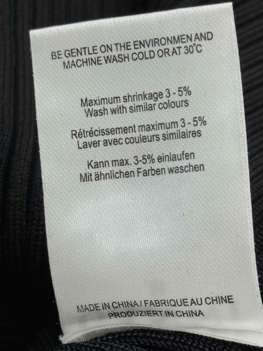 Pre - loved GANNI Black Ribbed Size Medium Top at Reems Closet