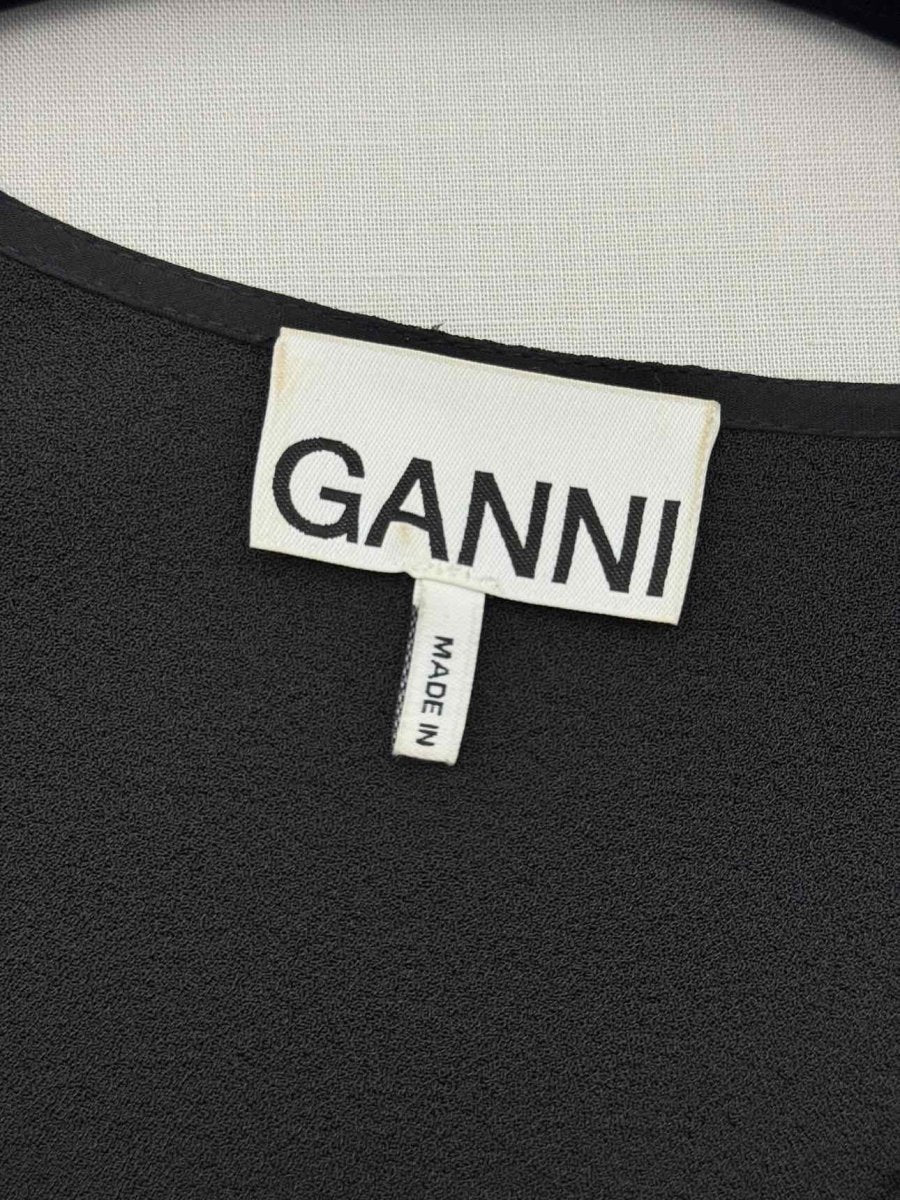 Pre-loved GANNI Black Size US 8 Midi Dress at Reems Closet