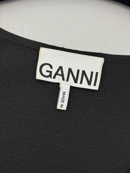 Pre-loved GANNI Black Size US 8 Midi Dress at Reems Closet