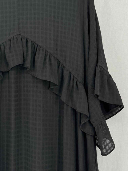 Pre-loved GANNI Black Size US 8 Midi Dress at Reems Closet