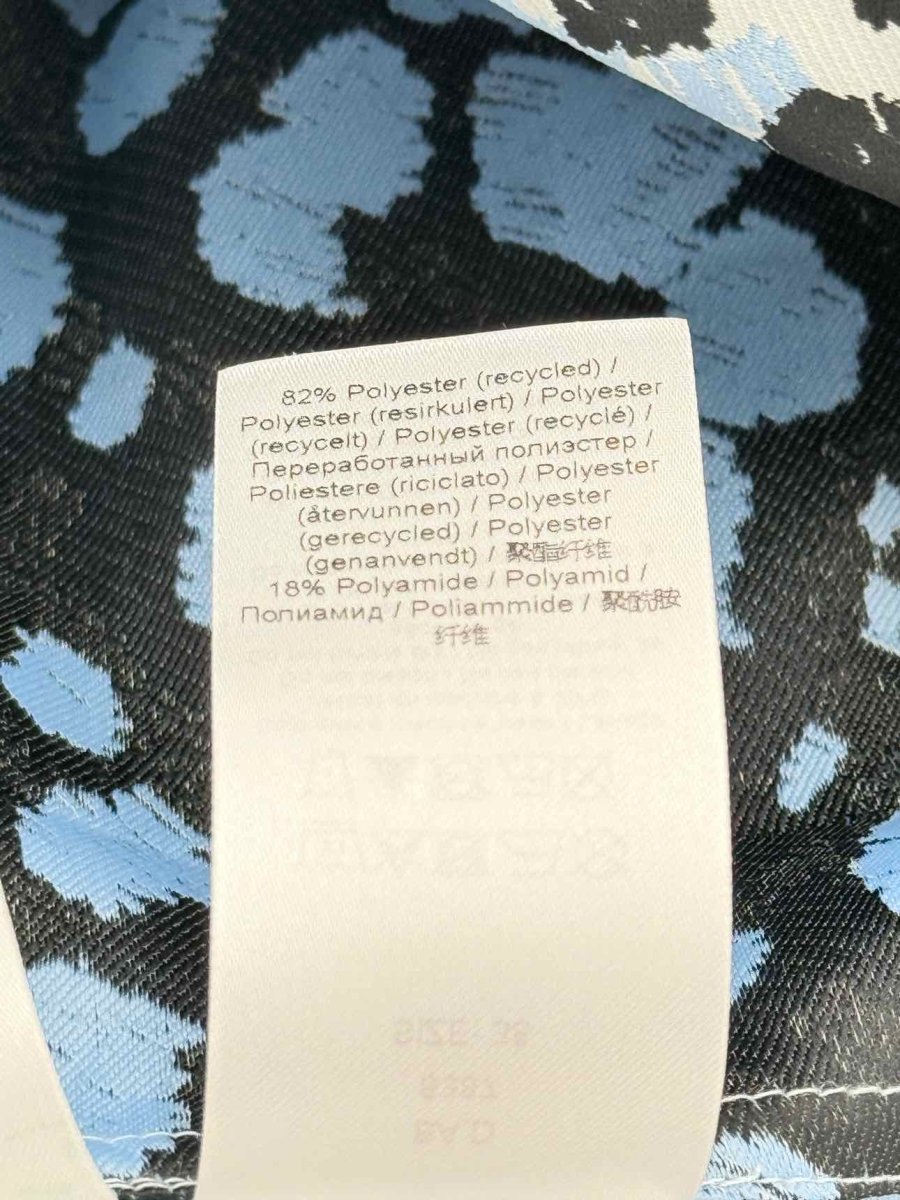 Pre - loved GANNI Blue Multicolor Size US 6 Midi Dress at Reems Closet