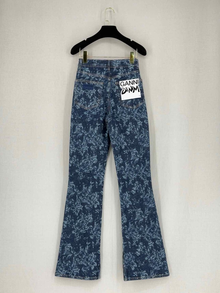 Pre - loved GANNI Blue Tie - dye Size 25 Jeans at Reems Closet