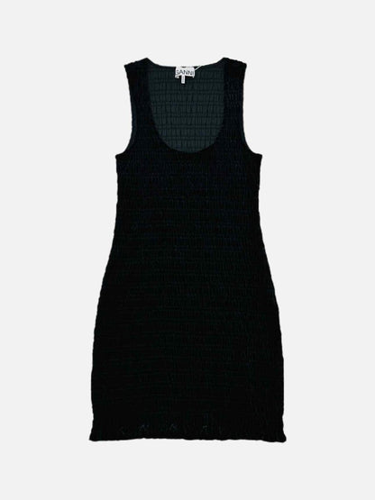 Pre - loved GANNI Bodycon Black Knee Length Bodycon Dress at Reems Closet